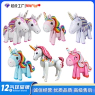 Baby One Hundred Days Birthday Decoration 3d Three-Dimensional Assembly Unicorn Cartoon Balloon Stan