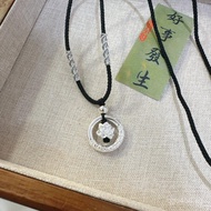 In Stock Lotus Pendant Lucky Silver Princess Peace Buckle Manufacturer999Lianlian Xiangyun Ornament 