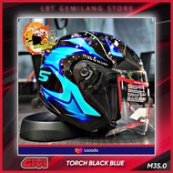 GIVI Helmets SCUDO M35.0 [TORCH BLACK/BLUE] Double Visor