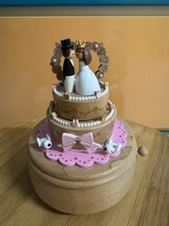 結婚禮物/送禮 -wonderful life 三層結婚蛋糕音樂盒