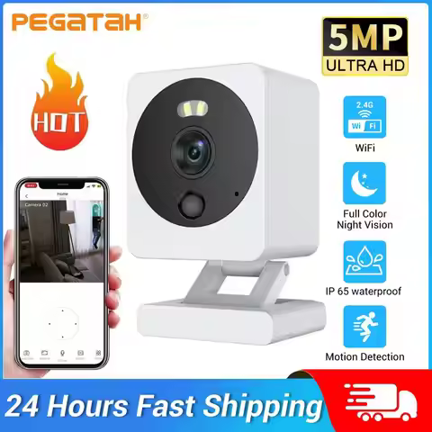 Big Sale Tuya Smart Life WiFi Camera 5MP HD Motion Detection Color Night Vision Wireless CCTV Survei