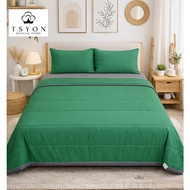 TSYON bedding set 4in1 blanket with fitted bedsheet cadar bantal set thin comforter toto selimut set