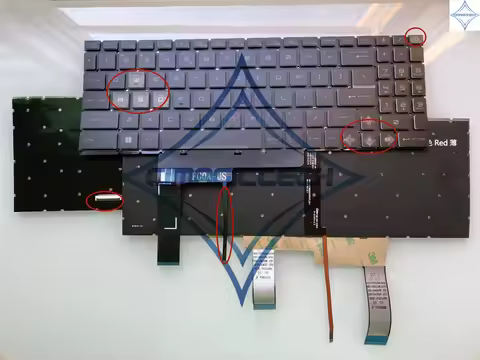 New US English Russian RU RGB Per-key Backlit For MSI CYBORG 15 A12U A12UDX A12V A12VF A12VE Laptop 