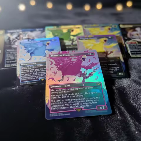 FIN PIP LTR FOIL4-03 Tcg proxy magic cards Traveling Chocobo Cloud, Midgar Mercenary farewell Ravage
