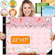 Desk Calendar 2024, Doodle Large Desk Calendar 2024 Pad 22" x 17", Colorful Pet Cartoon Calendar for Desk Planner, Cute Wall Calendar October 2023 to December 2024 for Home School Office (Color)