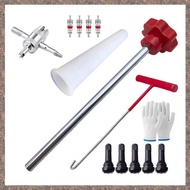 (OQKZ) Quick Change Tire Valve Tool Kit Valve Stem Tire Valve Stem for TR413 Valve Replacement and I