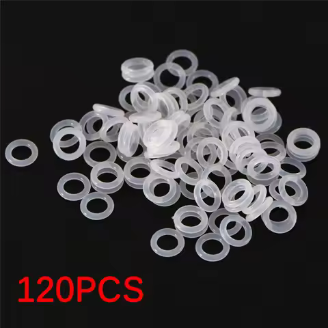 120Pcs Silicone Rubber O-Ring Switch Dampeners White For Cherry MX Keyboard Damper