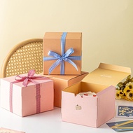 ☆Cake Box Qixi Valentine's Day Surprise Creative4/6Cake Box-Inch Couple Gift Box Baking Packaging★ 8Fwo