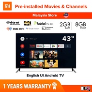 [English UI] Xiaomi MI TV 43 P1/43 Inch HD Smart TV Android TV Television Android 9.0 2GB + 8GB Buil