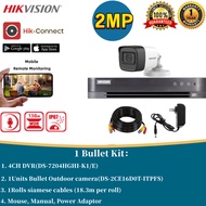 Hikvision CCTV Camera 2MP Full HD With Audio Complete CCTV Set Package CCTV Security Systems 4/8 Cha
