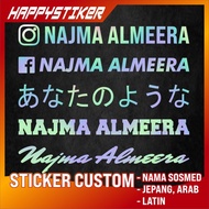 sticker nama akun sosmed / sticker nama ig / sticker nama jepang