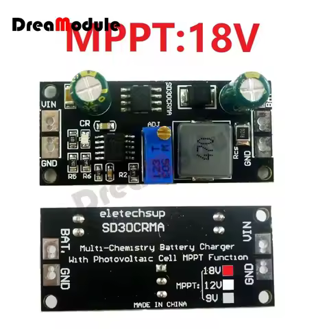 MPPT Solar Controller 1A 3.2V 3.7V 3.8V 7.4V 11.1V 14.8V Lithium LiFePO4 Titanate Battery Charger Mo