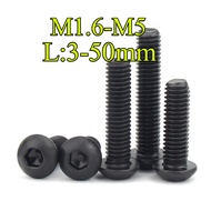 12.9 Grade High-Strength Round Head Hexagon Socket Screws Pan Head Screws Semicircle Cup Bolts M1.6/