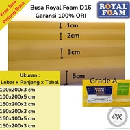 Busa Lembaran Busa Royal Foam Density 16 Kuning, Busa Yellow Tebal 2Cm, 3Cm, Dan 5 Cm, Busa Untuk So