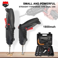 47PCS 3.6v Cordless Screwdriver Set with Rechargeable Lithium Battery Household Electric Drill Tool 