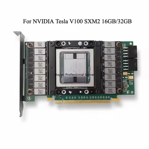For NVIDIA Tesla V100 SXM2 16GB GPU Accelerator Card V100 SXM2 32GB SXM2 To PCIE Expansion Card