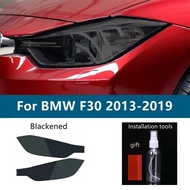 yolandd 2 X สำหรับ Bmw 3 Series G20 G21 F30 F31 F34 ไฟหน้ารถสีดำป้องกันฟิล์มโปร่งใส Tpu สติกเกอร์อุป