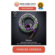 Yongse Genesis 19AWG 4 strands 6N Silver Plated Single Crystal Copper Earphone cable