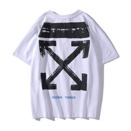 Off White แจ็กเก็ตเรโทรคลาสสิกฮิปฮอปเสื้อฮู้ดเสื้อผ้ามองเห็นรอบด้าน