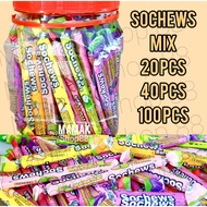 Sochews Bar Chewy Candy MIx Fruit Flavour (HALAL)
