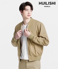HUILISHI  Mens jacket spring and autumn bomber jacket Korean version of the trend tooling casual jac