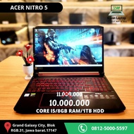 Laptop Gaming Acer Nitro 5 Core i5 Ram 8GB HDD 1TB Bekas Second