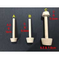 AP&Co High Quality Wooden Tart Presser (4.5cm/5cm/5.5cm/6.5cm/7.5cm) Penekan Shell Tart Kayu