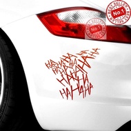 MC#HAHAHA Funny Helmet Decal Waterproof Stickers/Kids Water Bottle Stickers for Car Motorcycle Scoot