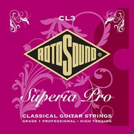 ROTOSOUND (CL3) Superia Pro - Nylon Guitar Classical Hi-Tension String SET - Tali Gitar Nylon, Kecil, Accessories