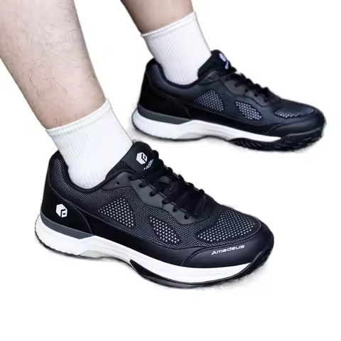 FitVille Men'S Tennis Shoes Wide Width 2E Professional Training Shoes Breathable Non-Slip For Racque