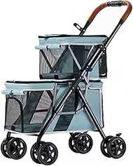 Double Dog Cat Stroller Pet Carriers Bag Jogger Stroller for Small Medium Dogs Cats Travel Camping 4