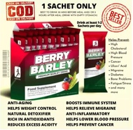 Trial pack 1 sachet Profit Berry Barley - Original Premium Barley Drink. Barley Grass Powder with Stevia anti aging helps boost immunity to prevent virus green BARLEY Juice Drink | herbal and pure organic green barley powder juice drink | FDA APPROVED |