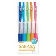ZEBRA SARASA CLIP 0.4 五色組合A JJS15-5CA 00022529【5組合批量購買】