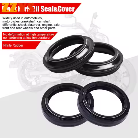41x53x8 41 53 8 Motorcycle Front Fork Damper Oil Seal & 41x53 Dust Cover Lip For Suzuki GSF600 GSF65