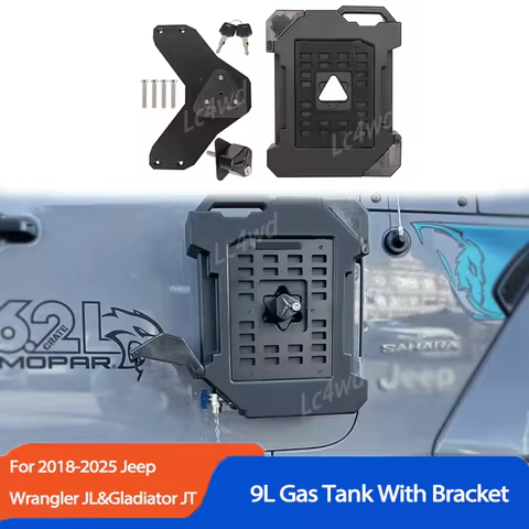 LC4WD 4x4 Exterior Accessories 9L Vehicles Water Can,Spare Camping Water Can Bucket with Faucet For 