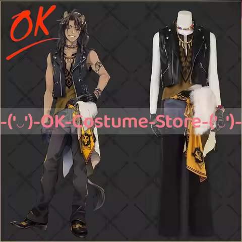 [Customized Size] Twisted Wonderland Savanaclaw Leona Kingscholar Cosplay Costume Game Outfit Hallow