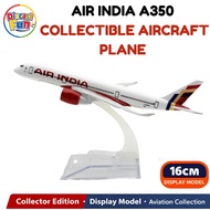16cm India Airlines Airbus A350 Diecast Aircraft Model Alloy Airplane Collectible Educational Toy Ki