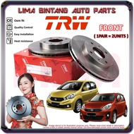 Perodua Myvi Lagi Best , Myvi Icon Front Brake Disc Rotor 1Pair TRW *Original* (2012-2017)