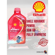 SHELL ADVANCE 15W-50 4T FULLY SYNTHETIC MOTORCYCLE OIL (POWER)