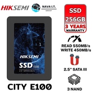 HIKSEMI CITY SERIES SSD E100 256GB 3D NAND SATA III UP TO READ 550MB/s WRITE 450MB/s รับประกัน3ปี