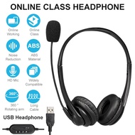 3.5mm / USB plug Noise Canceling Headphones Microphone Headset with Mic for PC/Laptop/Computer