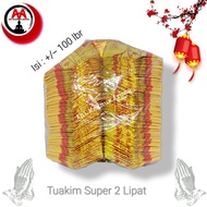 Tuakim Super 2 Folding Prayer Paper Yuan Bao/Yen Pao