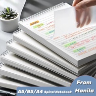 Spring Notebook A4/A5/B5 Notebook Flip Up Notebook Thickened Steno Notebook School Supplies