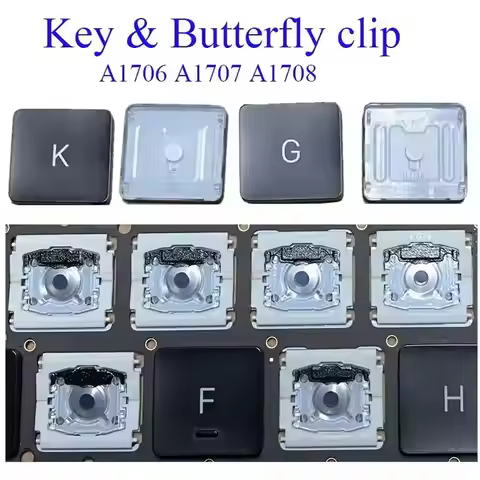 US Keycap hinge KEY CAPS & Butterfly CLIP REPLACEMENT For MACBOOK PRO 2016 2017 A1706 A1707 A1708 La