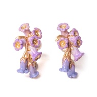 Poc EA189 Bellflower Ear Clip|Made In Japan Elegant Dawang And Gentle Layer Campanula