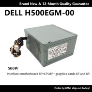 ((100-240V) Dell Desktop Power Supply H500EG-00 H290AM-0 500W Power Support Dual Display Card 6+8p
