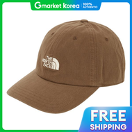 The North Face | โนสเฟส คอรเปอเรชน อยางเปนทางการ NE3CR51B หมวกซอฟตแคปพรอมโลโก TNF สนำตาลเขม