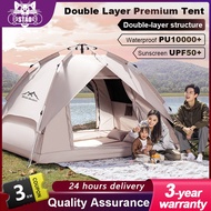 SPORT 2m*2m Khemah Camping 4 person Pop Up Tent 2 Door Outdoor camping tent waterproof Auto Tent Sil