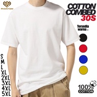 KATUN PLAIN T-SHIRT COMBED COTTON 30S SHORT SLEEVE - PLAIN JUMBO T-SHIRT 2XL 3XL 4XL 5XL PLAIN JUMBO