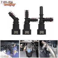 WOLFAY Hose Coupler, 7.89 ID6 PA12 Plastic Line Hose, Durable Bundy Tee 45 Quick Release Connector